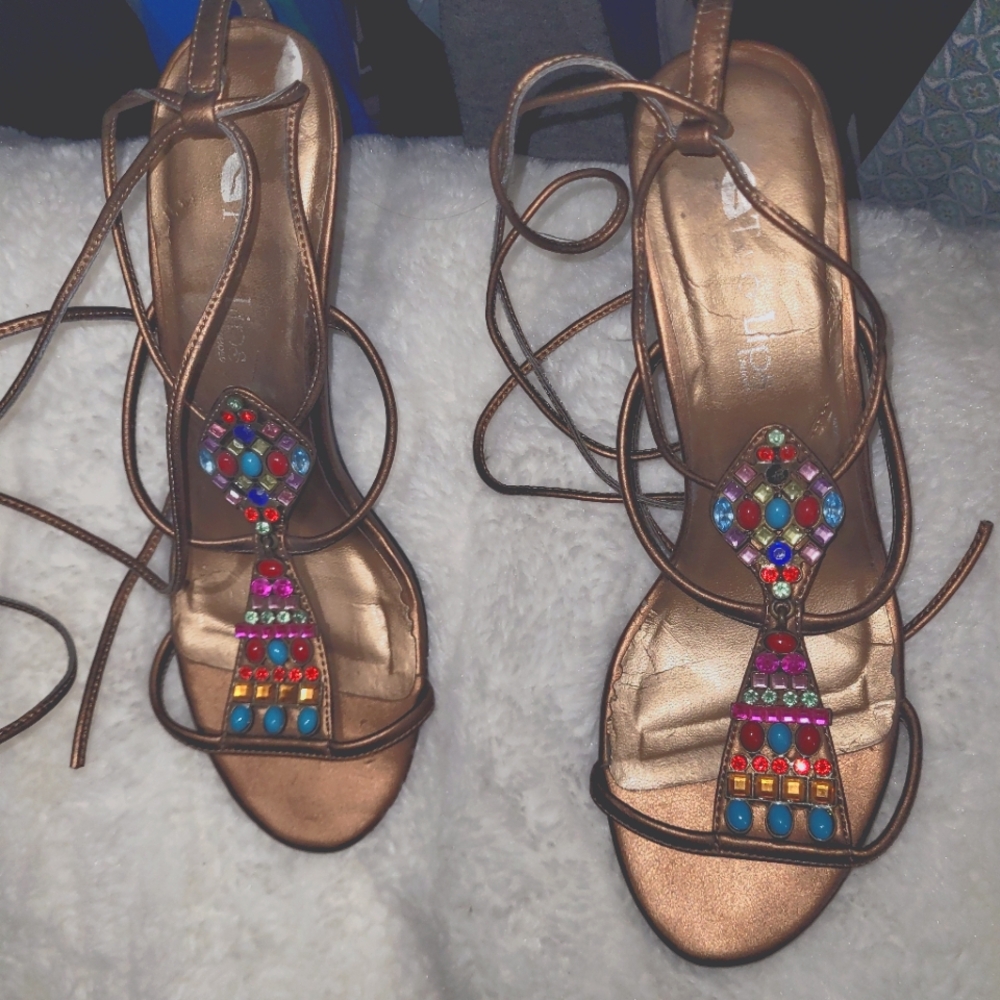 Ankle strap heels